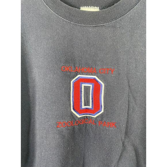 Vintage Oklahoma City Zoo Sweatshirt Size Small Zoological Park Adult Size Hanes - Picture 3 of 5
